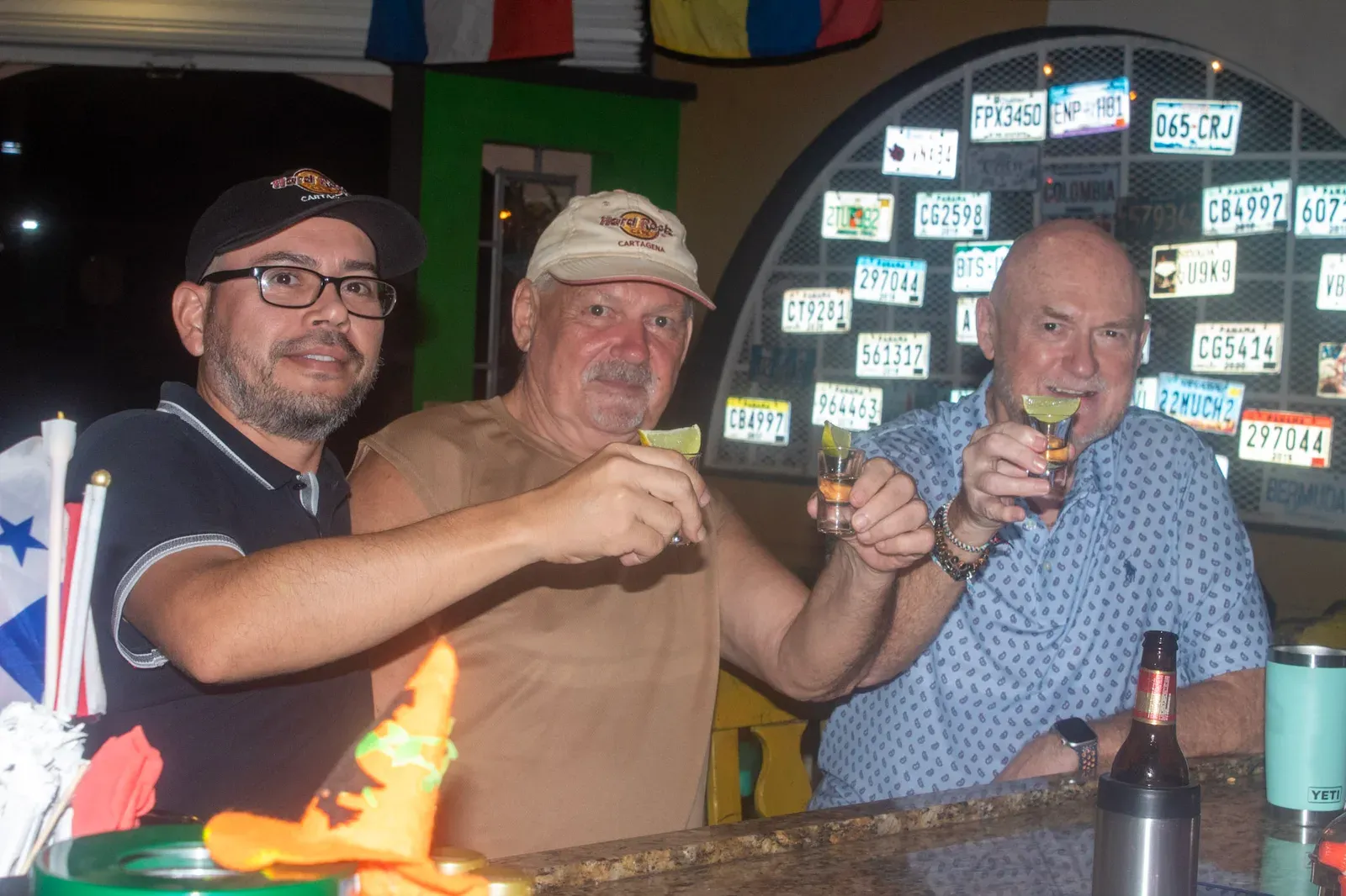 Brindis en la barra